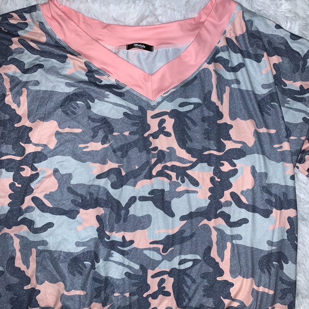 Pink Camo Long sleeve
